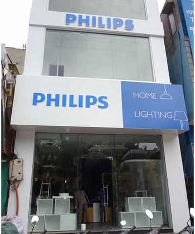 Thi công showroom đèn Philips tại Hà Nội